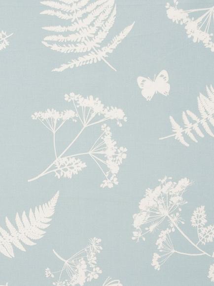 Clarke & Clarke Moorland Oilcloth Tablecloth Fabric, Duck Egg