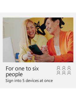 Microsoft 365 Family, Office Software for up to 6 people, PC/Mac, Tablets and Smartphones, 1 Year Subscription for 6 Users - view 2, N/A