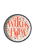 Emma Bridgewater Halloween Witch's Brew Deep Round Steel Tray, Orange/Cream