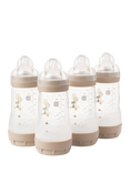 MAM Easy Start Anti-Colic Self-Sterilising Baby Bottles, 260ml, Pack of 4, Neutral