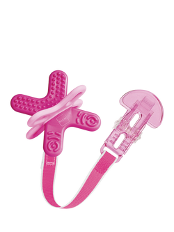 MAM Bite and Relax Teether, 4+ Months, Pink