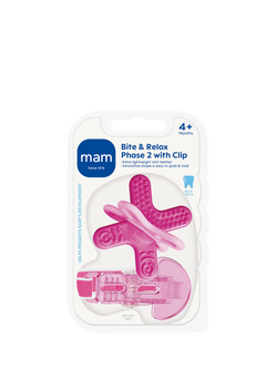 MAM Bite and Relax Teether, 4+ Months - view 2, Pink