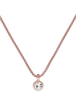 Ted Baker Sininaa Crystal Pendant Necklace, Rose Gold