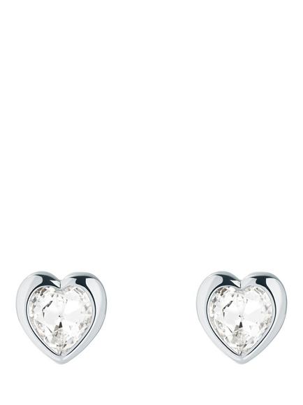 Ted Baker Han Crystal Heart Stud Earrings, Silver