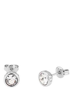 Ted Baker Sinaa Crystal Stud Earrings - view 2, Silver