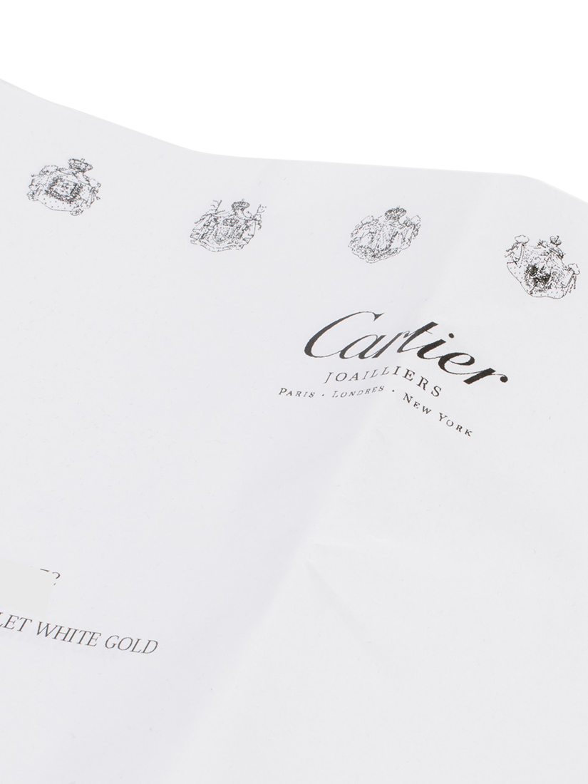 Product image 5 of 6, which shows Pre-loved Cartier 18ct White Gold Love Bangle, 17cm