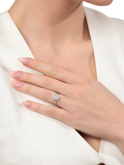 Pre-loved Tiffany & Co. 0.24ct Cushion Cut Diamond Platinum Soleste Ring, Size H1/2 - view 2, Platinum