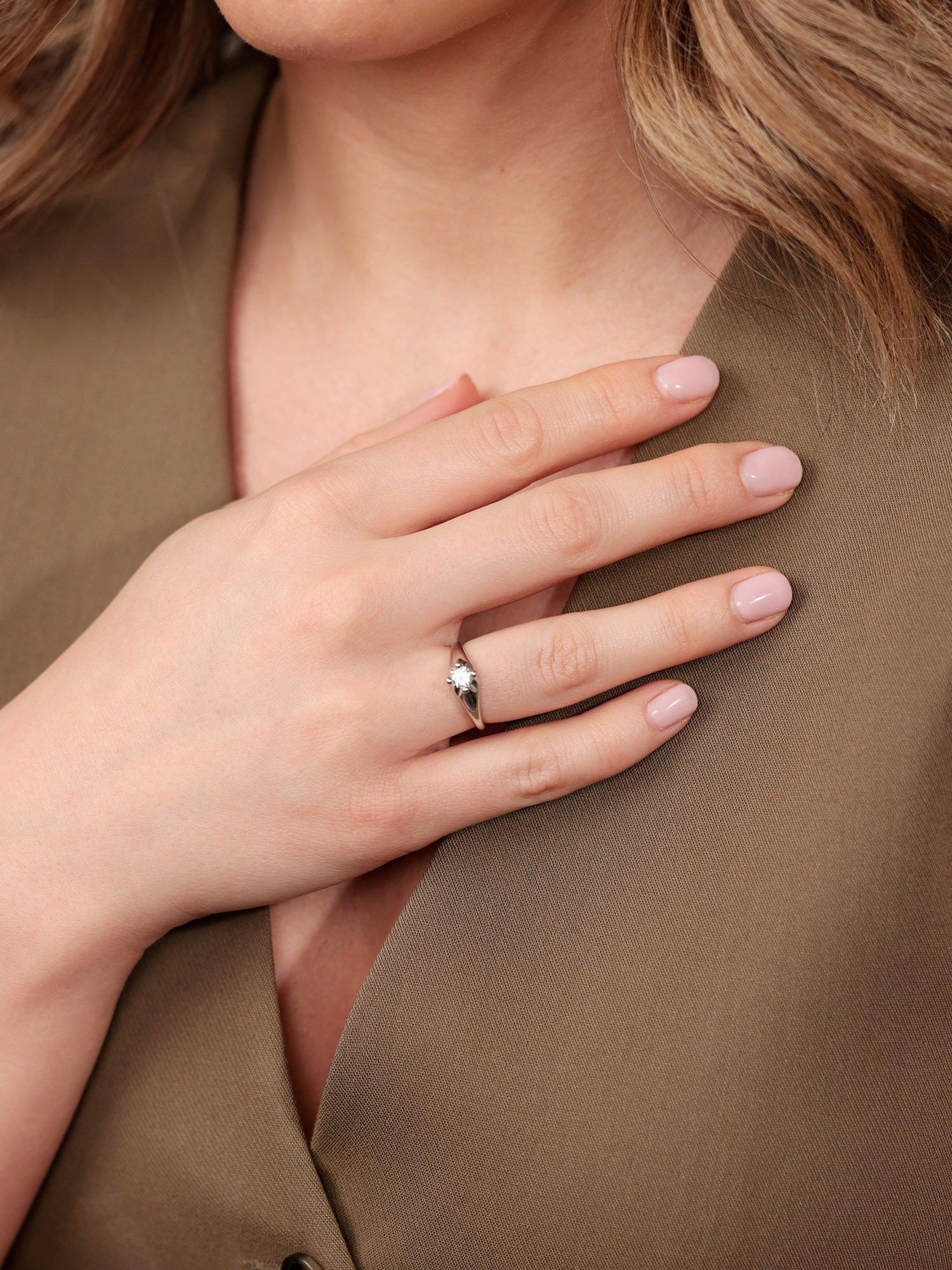 Product image 2 of 8, which shows Pre-loved Bulgari 0.30ct Brilliant Cut Diamond Platinum Solitaire Ring, Size K