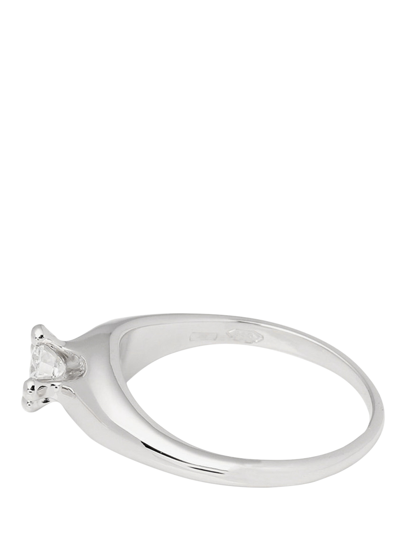Product image 4 of 8, which shows Pre-loved Bulgari 0.30ct Brilliant Cut Diamond Platinum Solitaire Ring, Size K