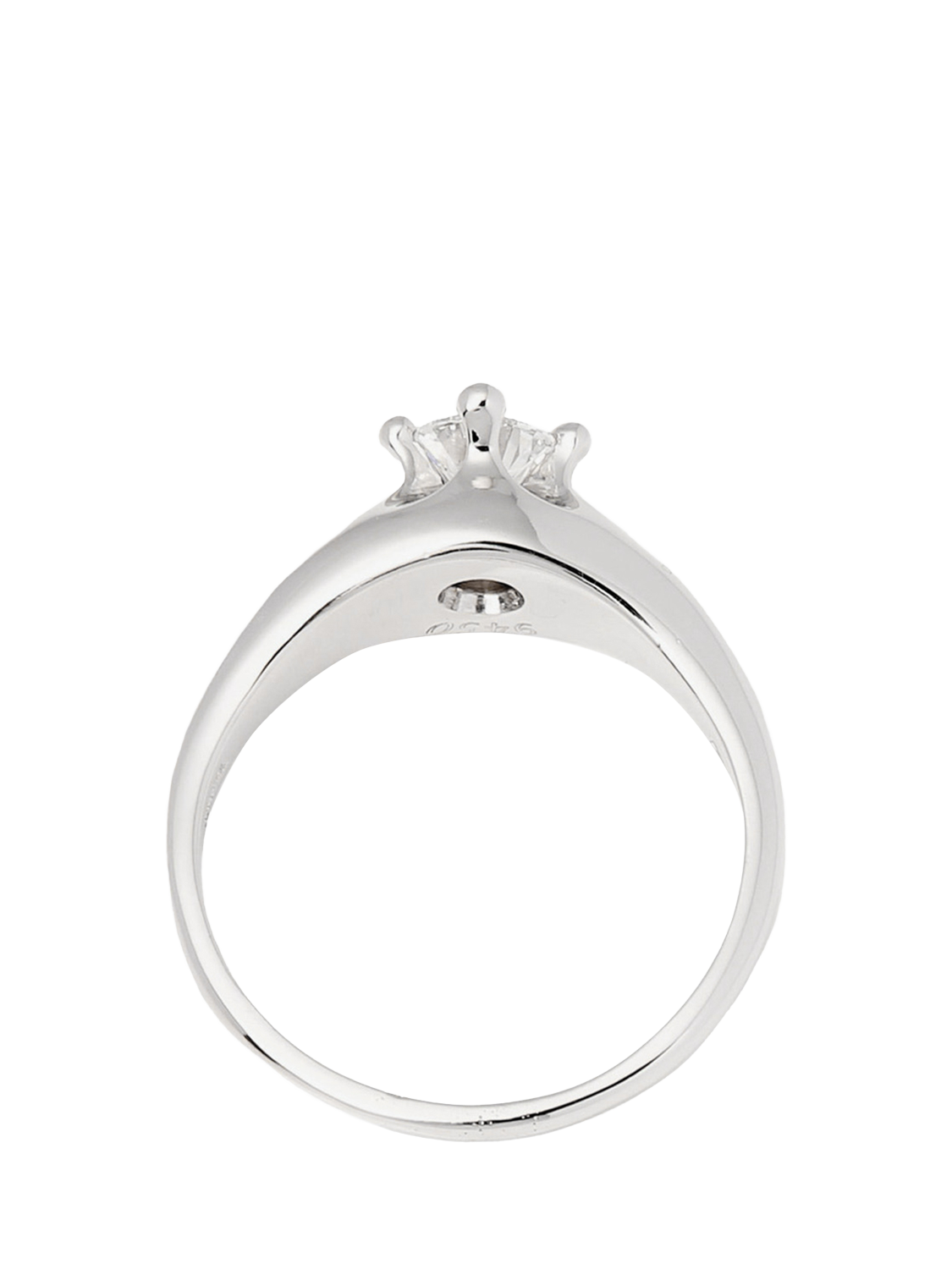 Product image 7 of 8, which shows Pre-loved Bulgari 0.30ct Brilliant Cut Diamond Platinum Solitaire Ring, Size K