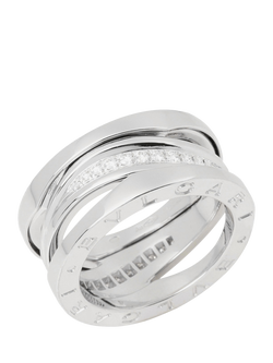 Pre-loved Bulgari Diamond 18ct White Gold B.zero1 Legend Ring, Size K, White Gold