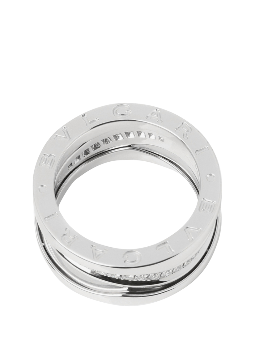 Product image 4 of 7, which shows Pre-loved Bulgari Diamond 18ct White Gold B.zero1 Legend Ring, Size K