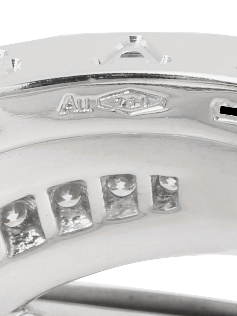 Product image 6 of 7, which shows Pre-loved Bulgari Diamond 18ct White Gold B.zero1 Legend Ring, Size K