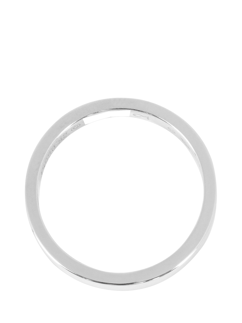 Product image 4 of 4, which shows Pre-loved Cartier Platinum C de Cartier Wedding Band Ring, Size L