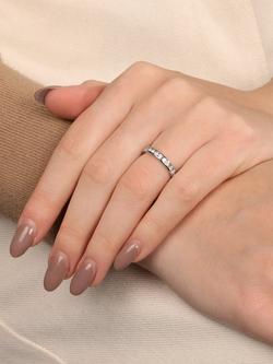 Pre-loved Tiffany & Co. Brilliant Cut Diamond Platinum Full Eternity Ring, Size J - view 2, Platinum