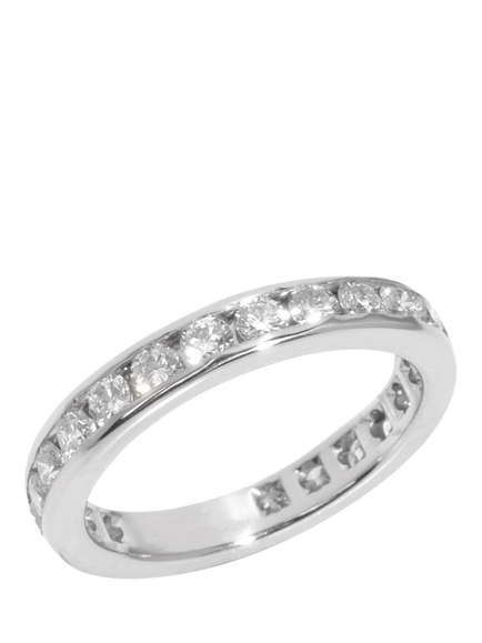 Pre-loved Tiffany & Co. Brilliant Cut Diamond Platinum Full Eternity Ring, Size I, Platinum