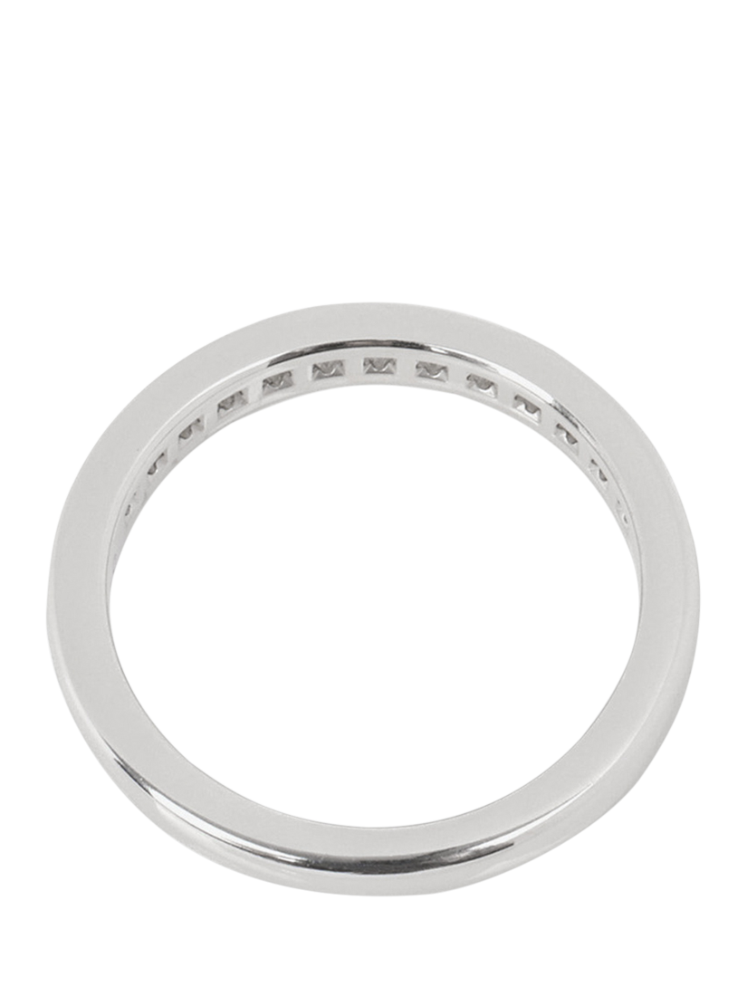 Product image 5 of 6, which shows Pre-loved Tiffany & Co. Brilliant Cut Diamond Platinum Half Eternity Ring, Size H