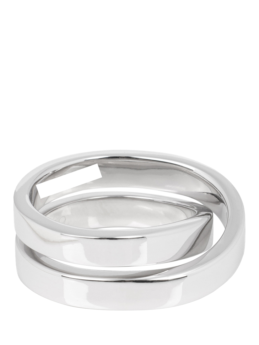 Product image 4 of 7, which shows Pre-loved Cartier 18ct White Gold Crossover Nouvelle Vague Ring, Size L 1/2