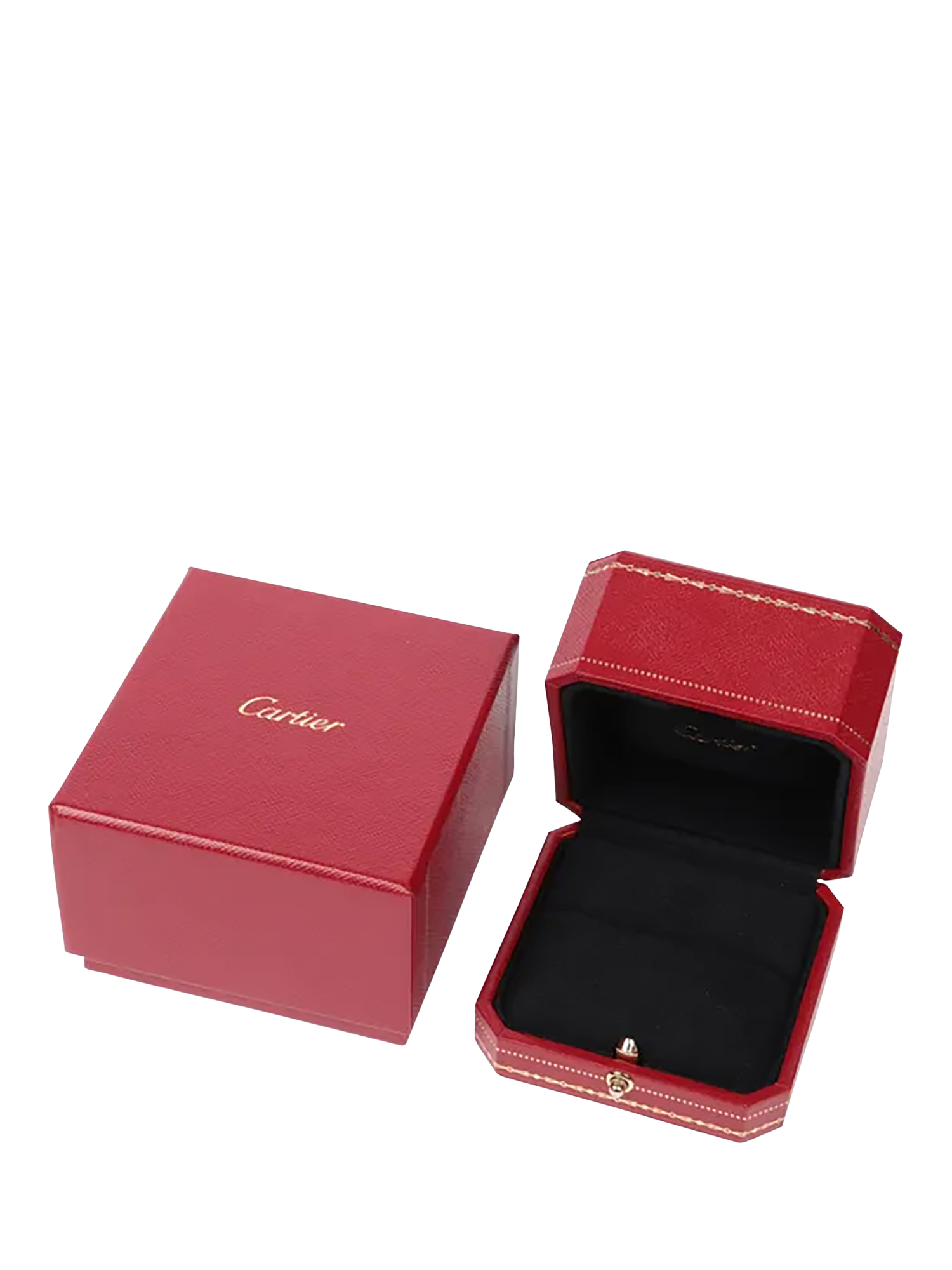 Product image 6 of 7, which shows Pre-loved Cartier 18ct White Gold, 18ct Yellow Gold and 18ct Rose Gold Vendôme Louis Cartier Wedding Band Ring, Size P