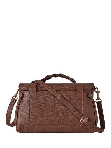 Mulberry Alexa Heavy Grain Leather Shoulder Bag, Bright Oak - view 2, Bright Oak