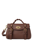 Mulberry Mini Alexa Heavy Grain Leather Cross Body Bag, Bright Oak