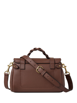 Mulberry Mini Alexa Heavy Grain Leather Cross Body Bag - view 2, Bright Oak