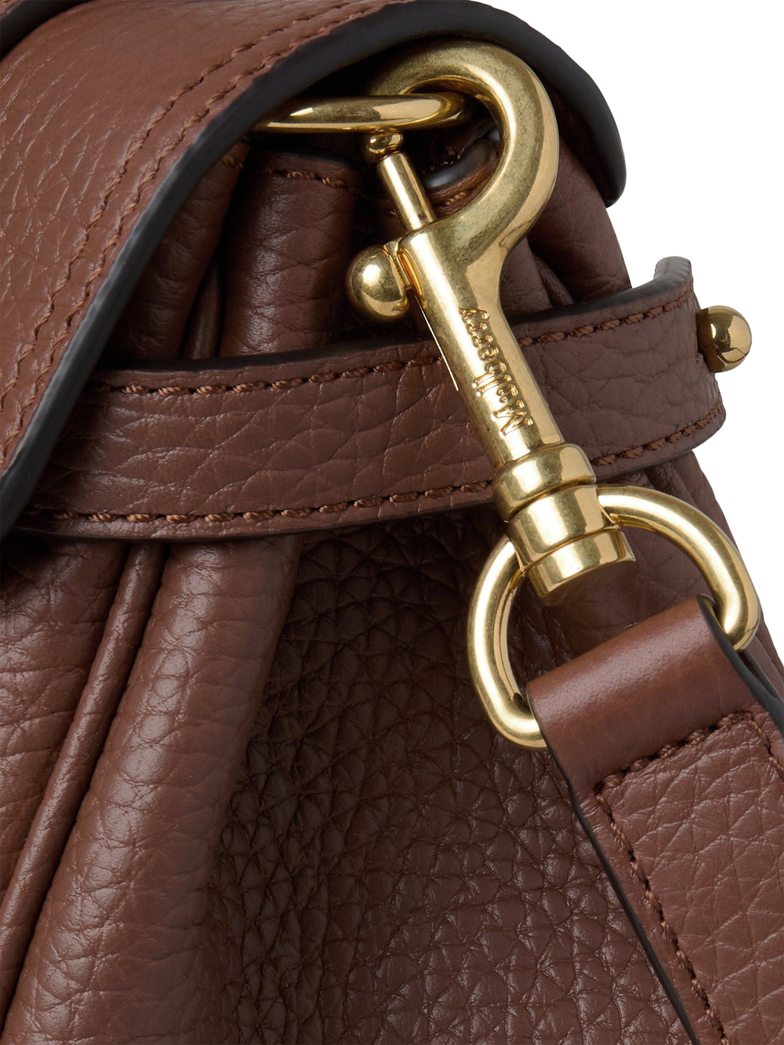 Product image 4 of 5, which shows Mulberry Mini Alexa Heavy Grain Leather Cross Body Bag, Bright Oak