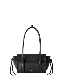 Mulberry Mini Soft Bayswater Heavy Grain Leather Shoulder Bag, Black