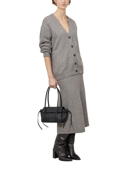 Mulberry Mini Soft Bayswater Heavy Grain Leather Shoulder Bag - view 2, Black