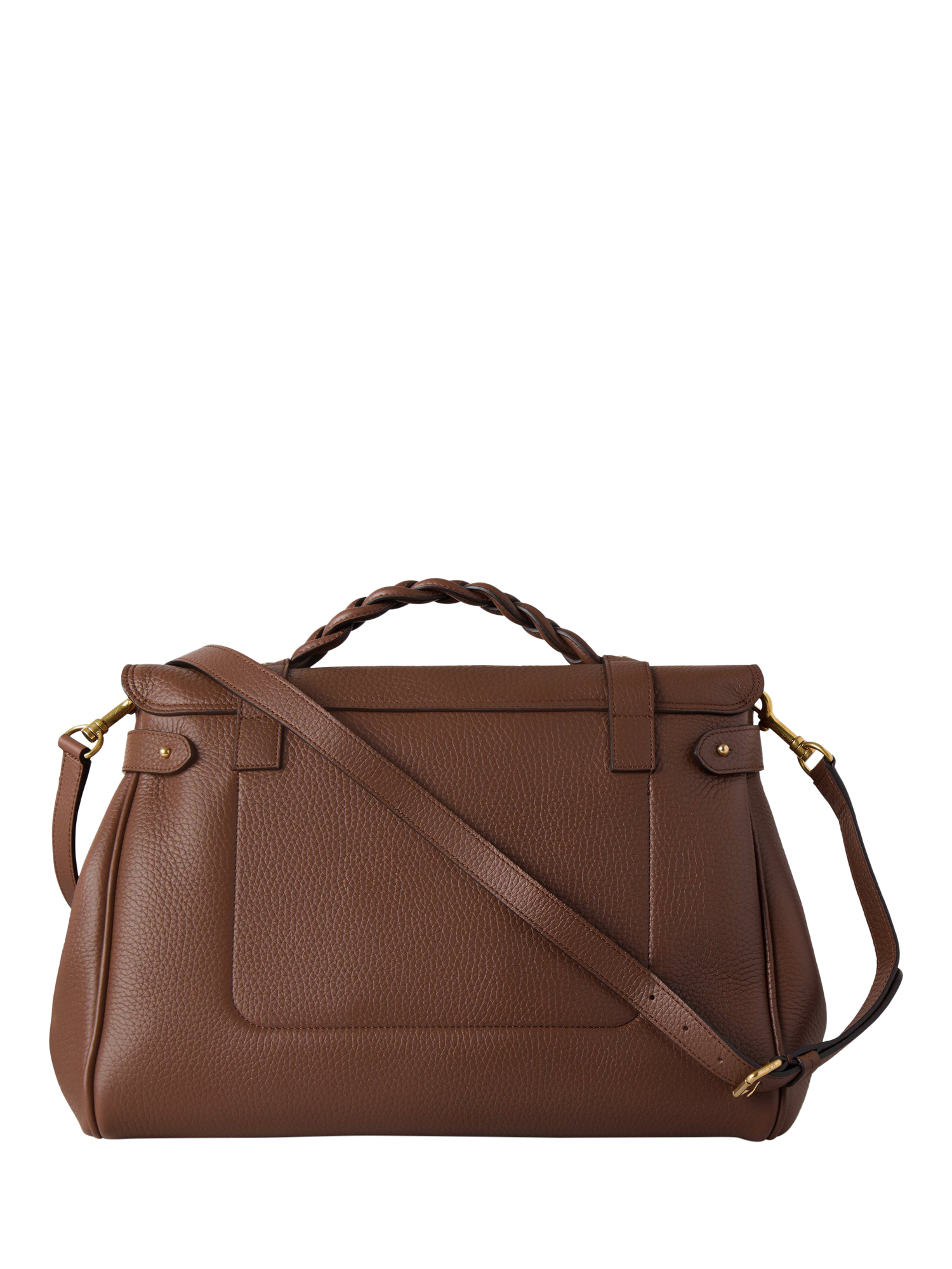 Product image 2 of 5, which shows Mulberry Oversized Alexa Heavy Grain Leather Cross Body Bag, Bright Oak