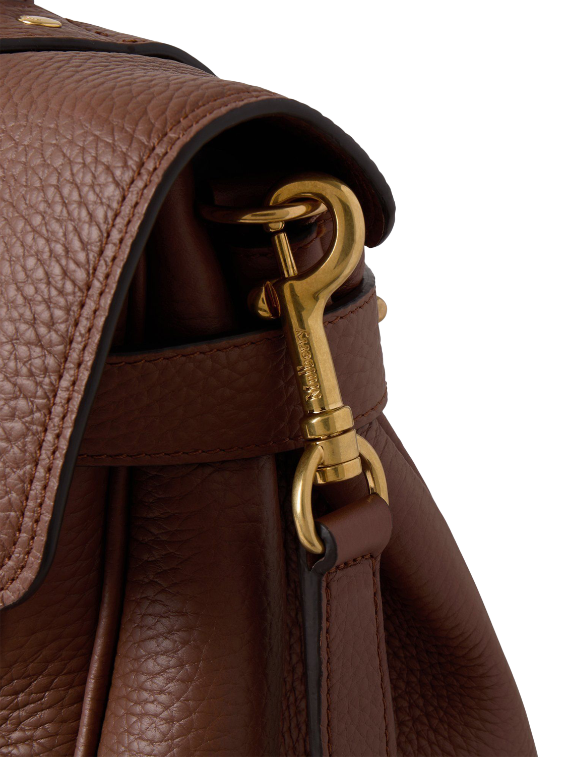 Product image 5 of 5, which shows Mulberry Oversized Alexa Heavy Grain Leather Cross Body Bag, Bright Oak