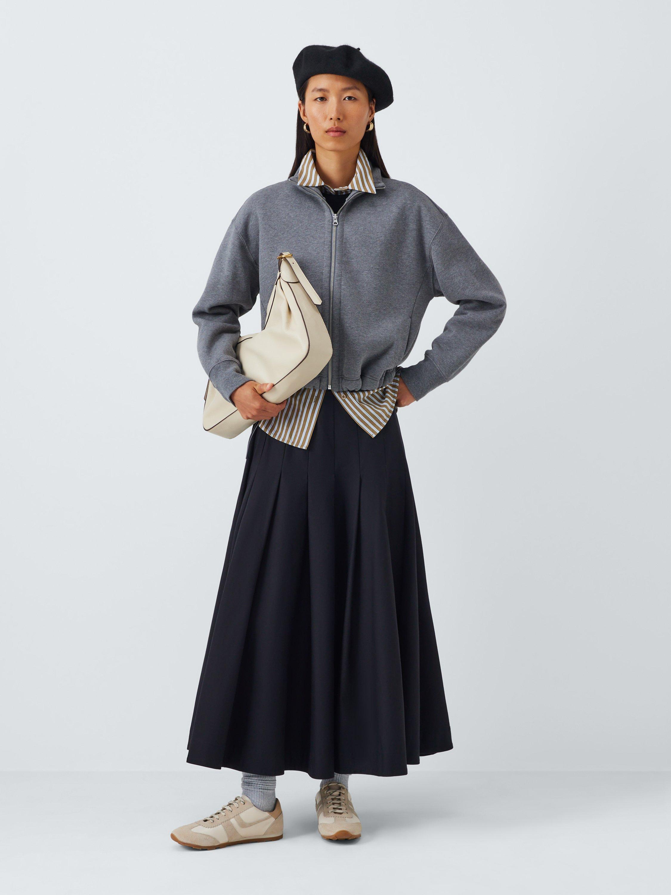 Product image 4 of 4, which shows John Lewis Wool Blend Beret, Black