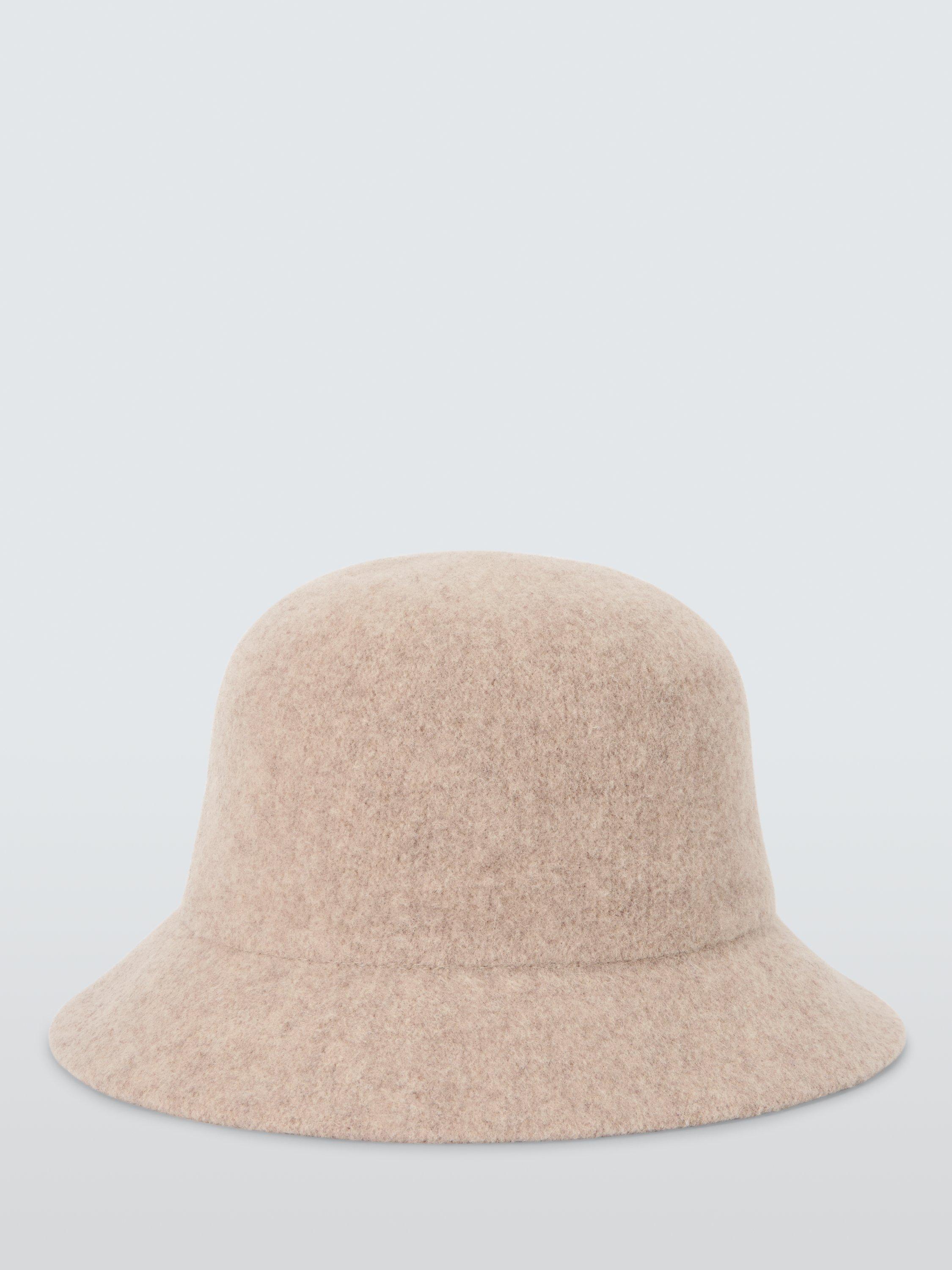 Product image 2 of 4, which shows John Lewis Soft Wool Blend Bucket Hat, Natural