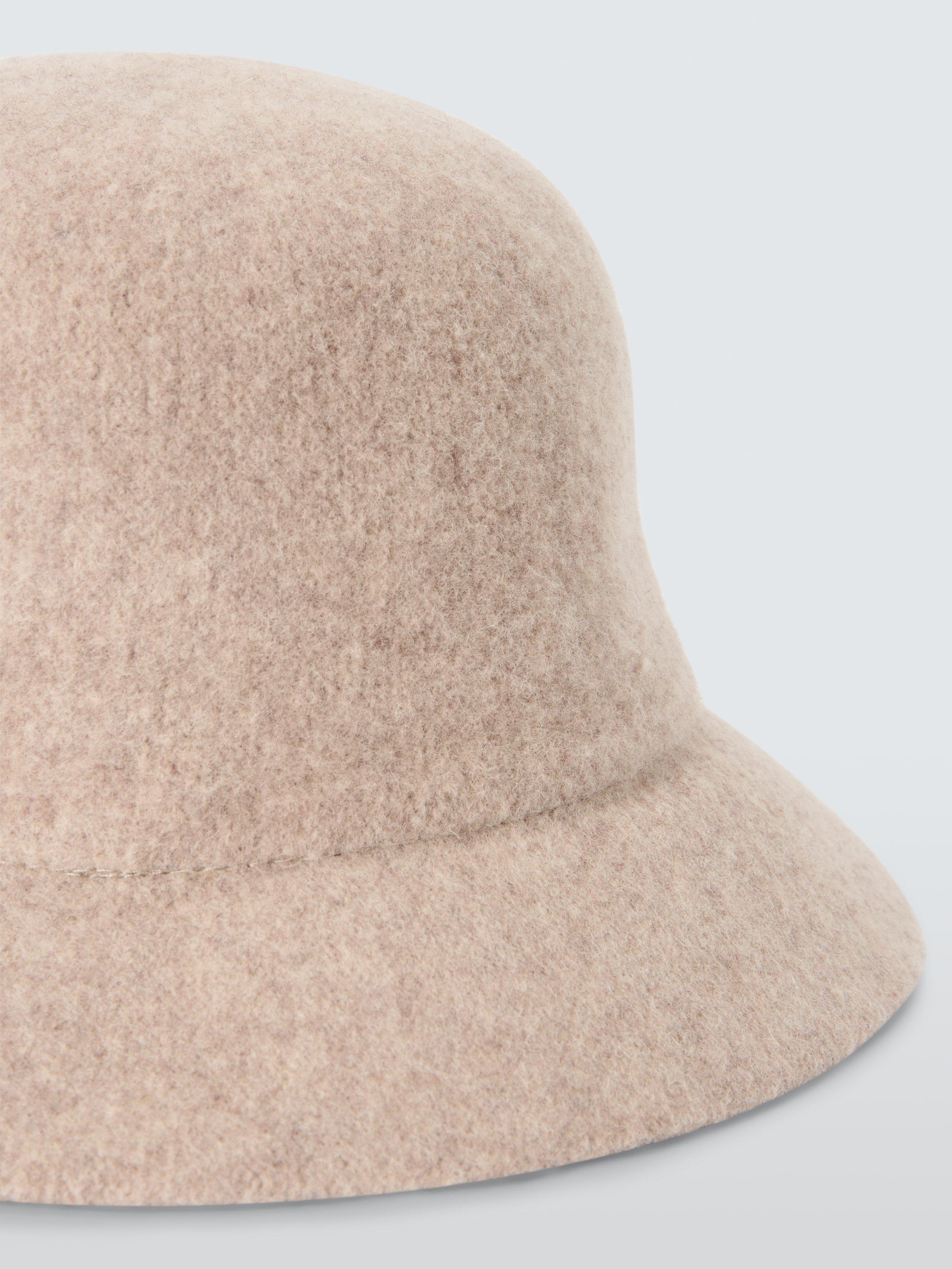 Product image 3 of 4, which shows John Lewis Soft Wool Blend Bucket Hat, Natural