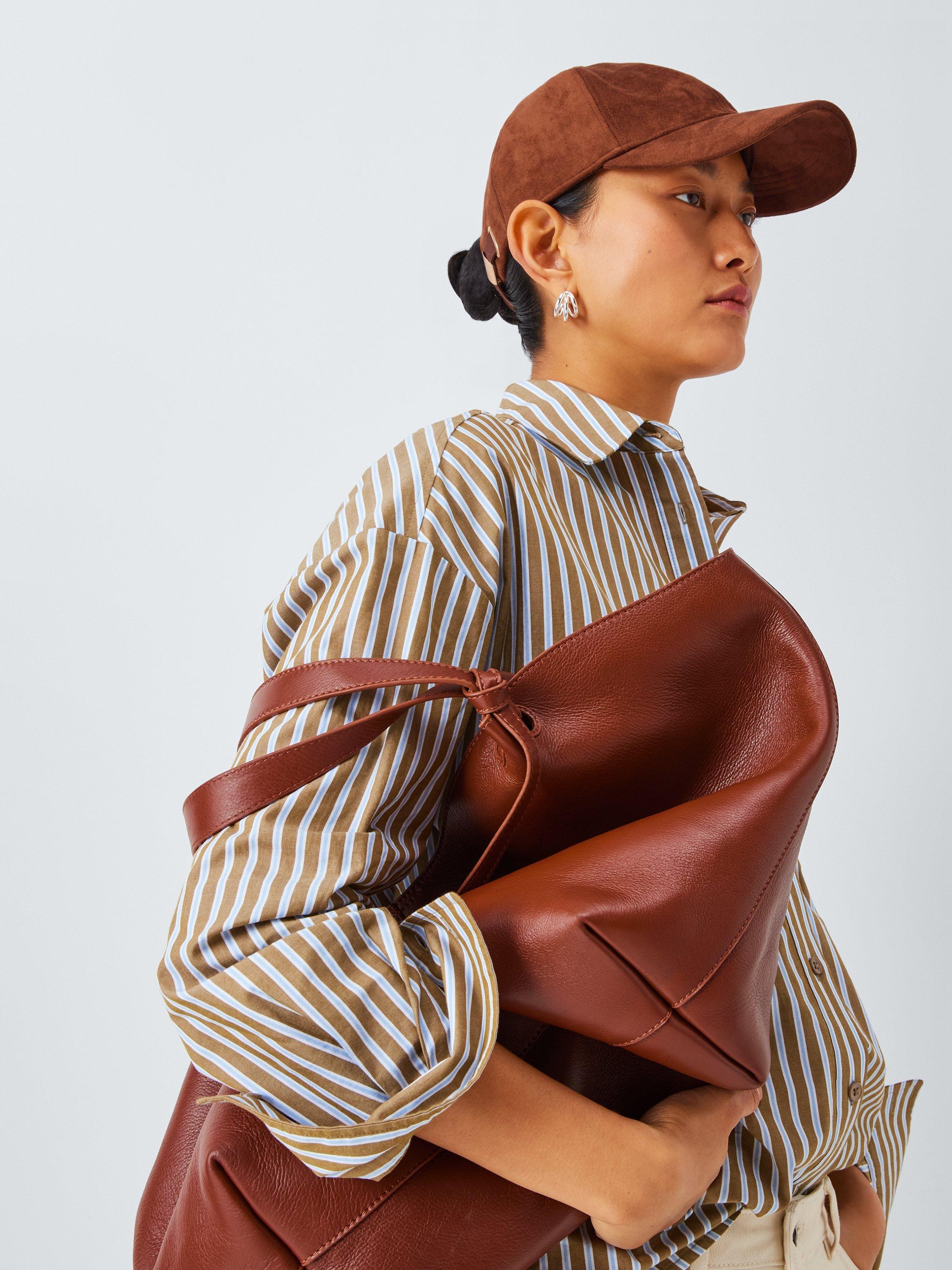 Product image 4 of 4, which shows John Lewis Wool Blend Baseball Cap, Brown