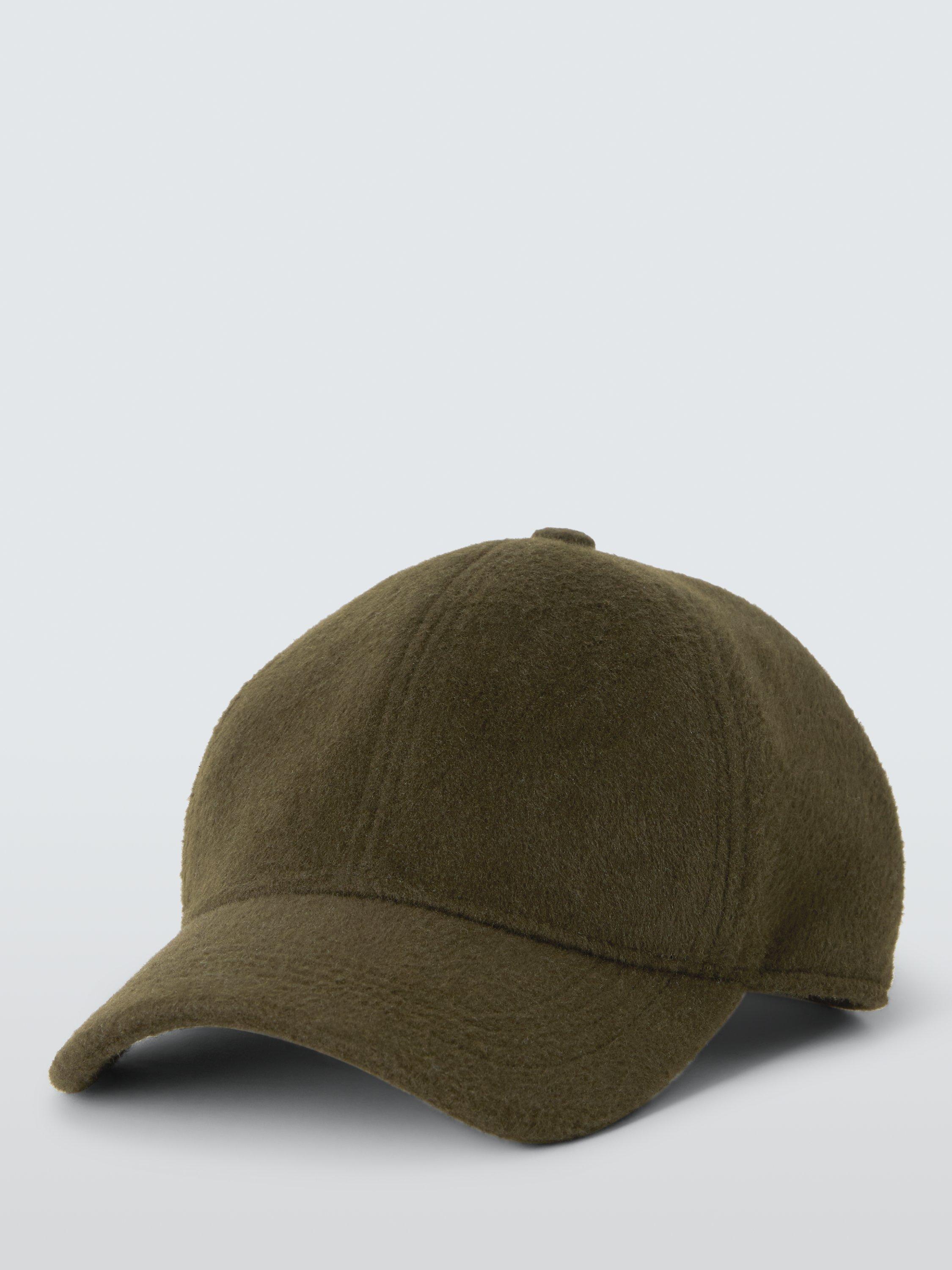 Product image 2 of 4, which shows John Lewis Wool Blend Baseball Cap, Khaki