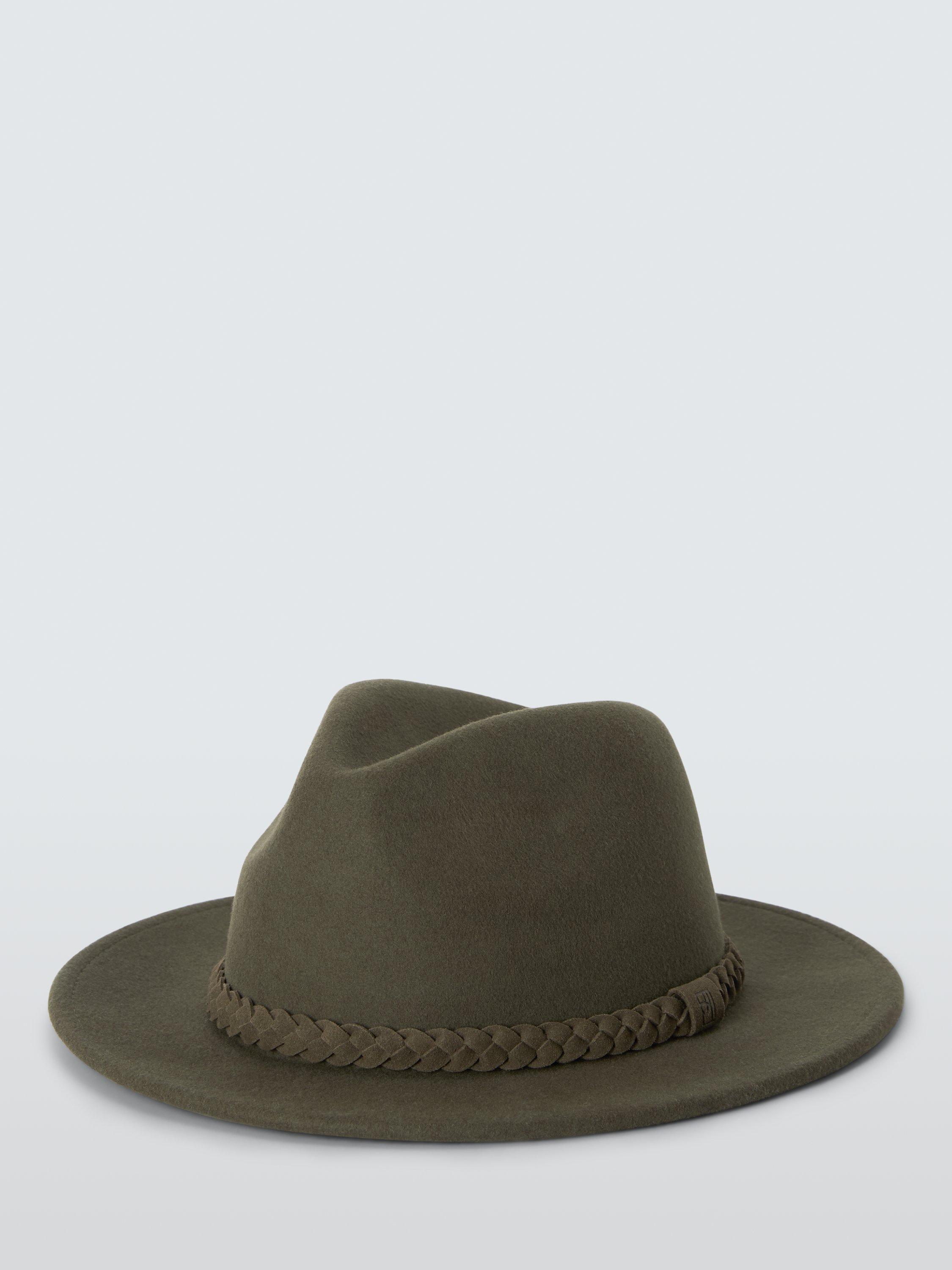 Product image 2 of 4, which shows John Lewis Wool Fedora, Khaki
