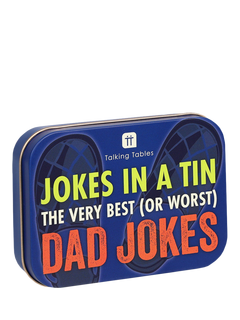 Talking Table Dad Jokes Tin