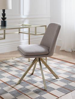 John Lewis Darcy Upholstered Office Chair, Fawn - view 2, Fawn 902