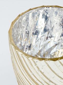 John Lewis Shimmer Ripple Tealight Candle Holder - view 2, 