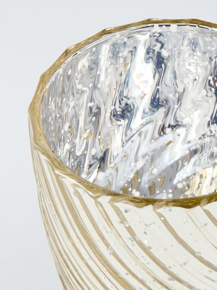 John Lewis Shimmer Ripple Tealight Candle Holder - view 2, 