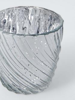 John Lewis Shimmer Ripple Tealight Candle Holder - view 2, 