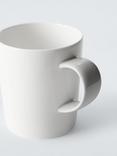John Lewis Short Bone China Mug, 295ml, Grey