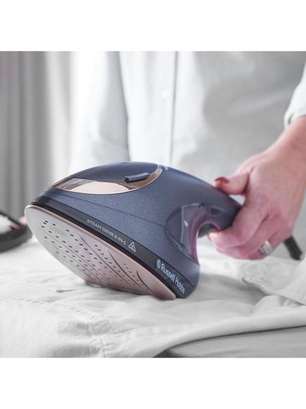 Russell Hobbs Steam Genie 2-in-1 Handheld Clothes Steamer, Blue - view 2, Blue