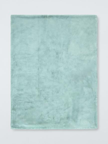 John Lewis Faux Fur Throw - view 2, Sage