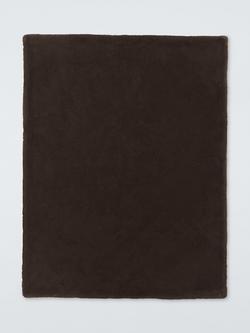 John Lewis Faux Fur Throw - view 2, Cocoa