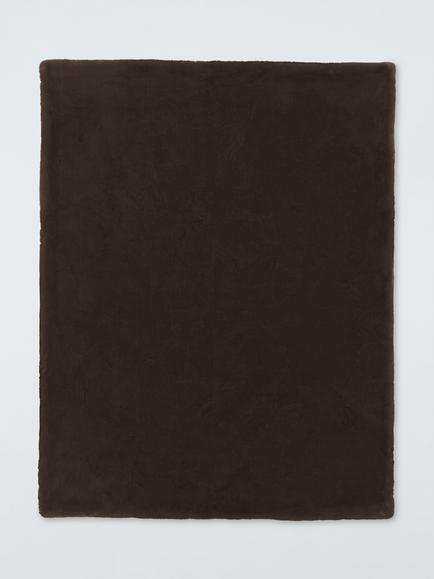 John Lewis Faux Fur Throw - view 2, Cocoa