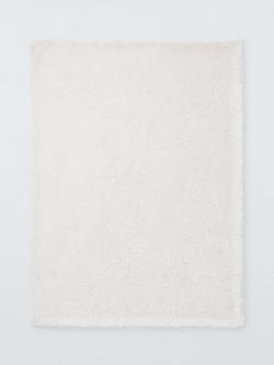 John Lewis Curly Fur Throw - view 2, White