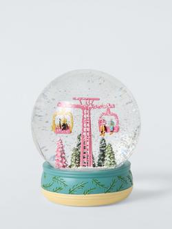 John Lewis Ski Lift Snowglobe - view 2, Multi