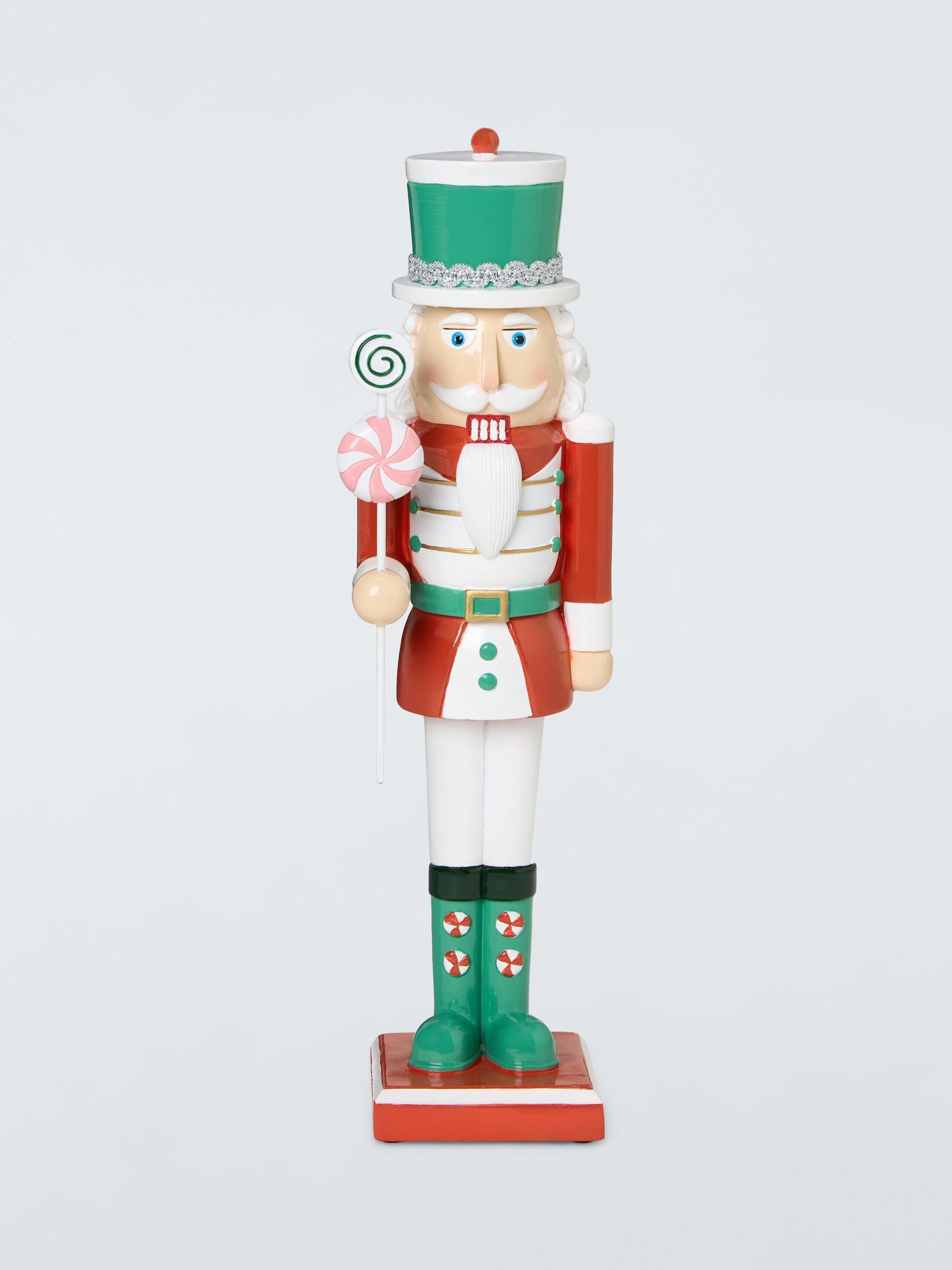 John Lewis Wooden Nutcracker Figure, Red/Green